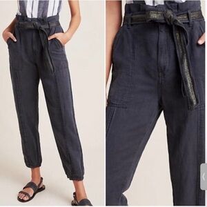 ANTHROPOLOGIE Tapered Utility Paperbag Joggers​